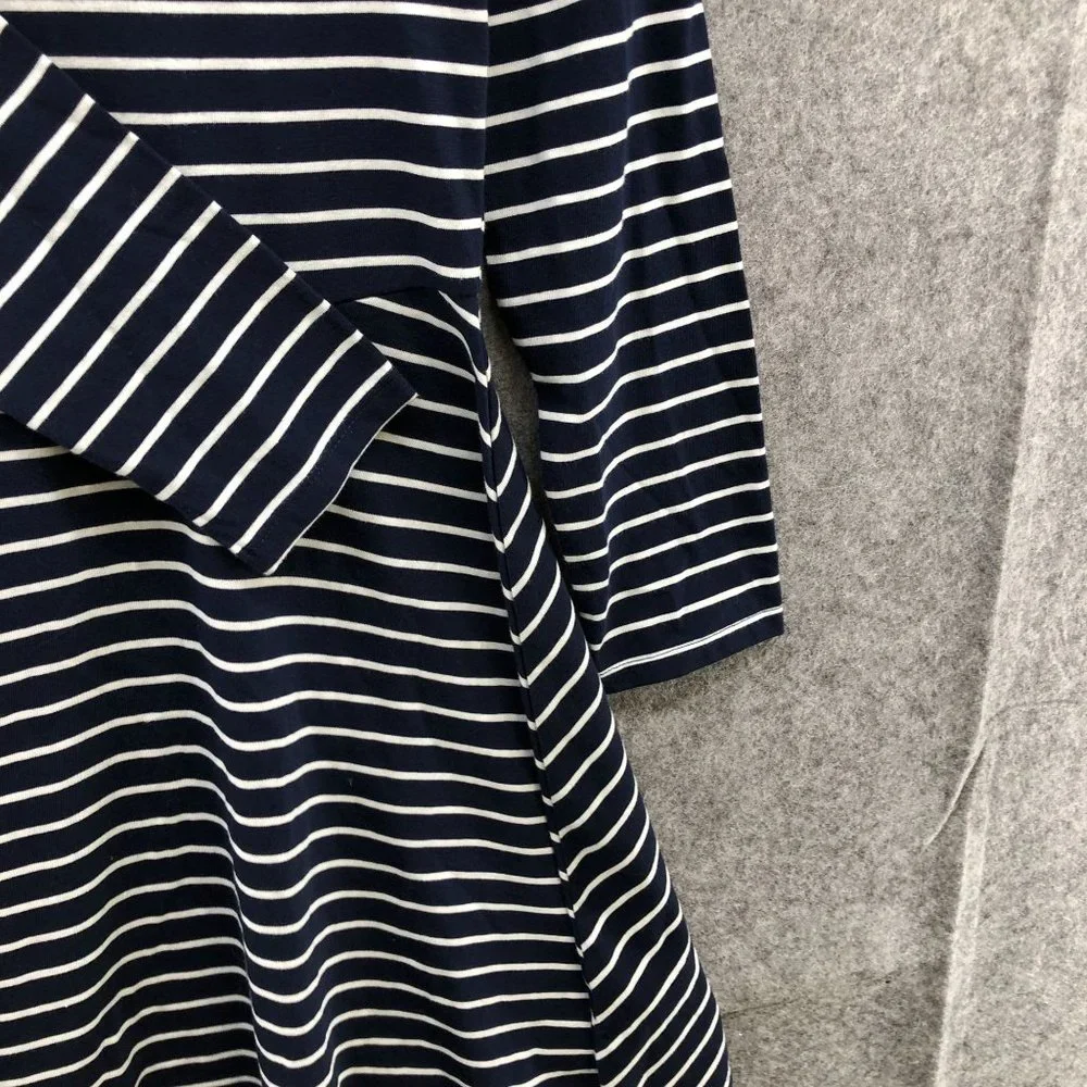 NWT The Children's Place Girls Size L (10/12) T Shirt Dress Cold Shoulder Stripe - Picture 6 of 10